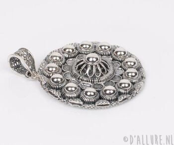 Pendentif en Argent avec Bouton d'Oie 39mm 2