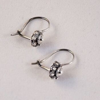 Boucles d'Oreilles Argent avec Noeud Zeeland 6mm 2