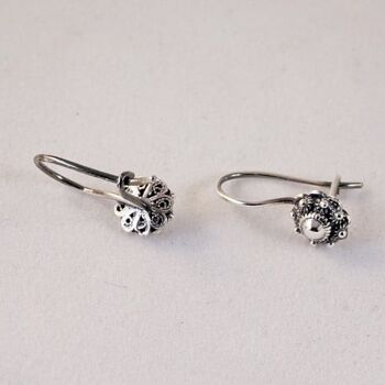 Boucles d'Oreilles Argent avec Noeud Zeeland 6mm 5