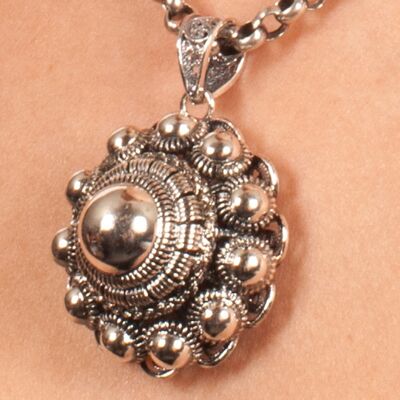 Silver Pendant with Zeeland Button 27mm