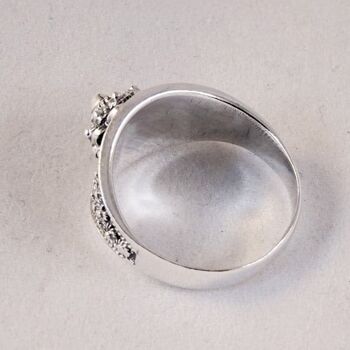 Bague en argent gracieuse avec noeud Zeeland 8mm 5