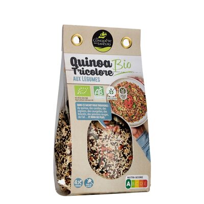 Tricolor quinoa with organic vegetables (4 servings)