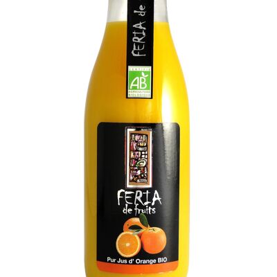 Pure organic orange juice