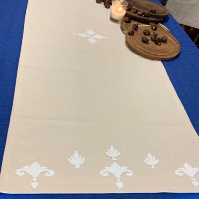 TABLE RUNNER, WHITE table runner simple