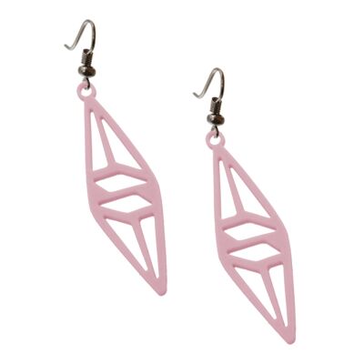 Graphic earrings - cotton candy