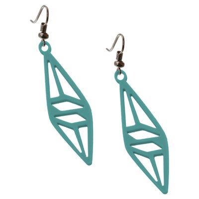Graphic earrings - turquoise