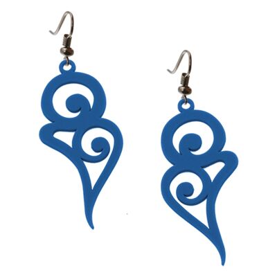 Boucles Courbe - grand modèle, blueberry