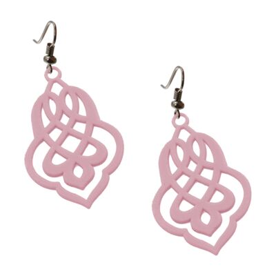 Arabesque earrings - cotton candy