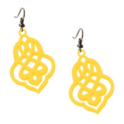 Arabesque earrings - lemon