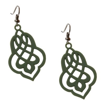Arabesque earrings - khaki