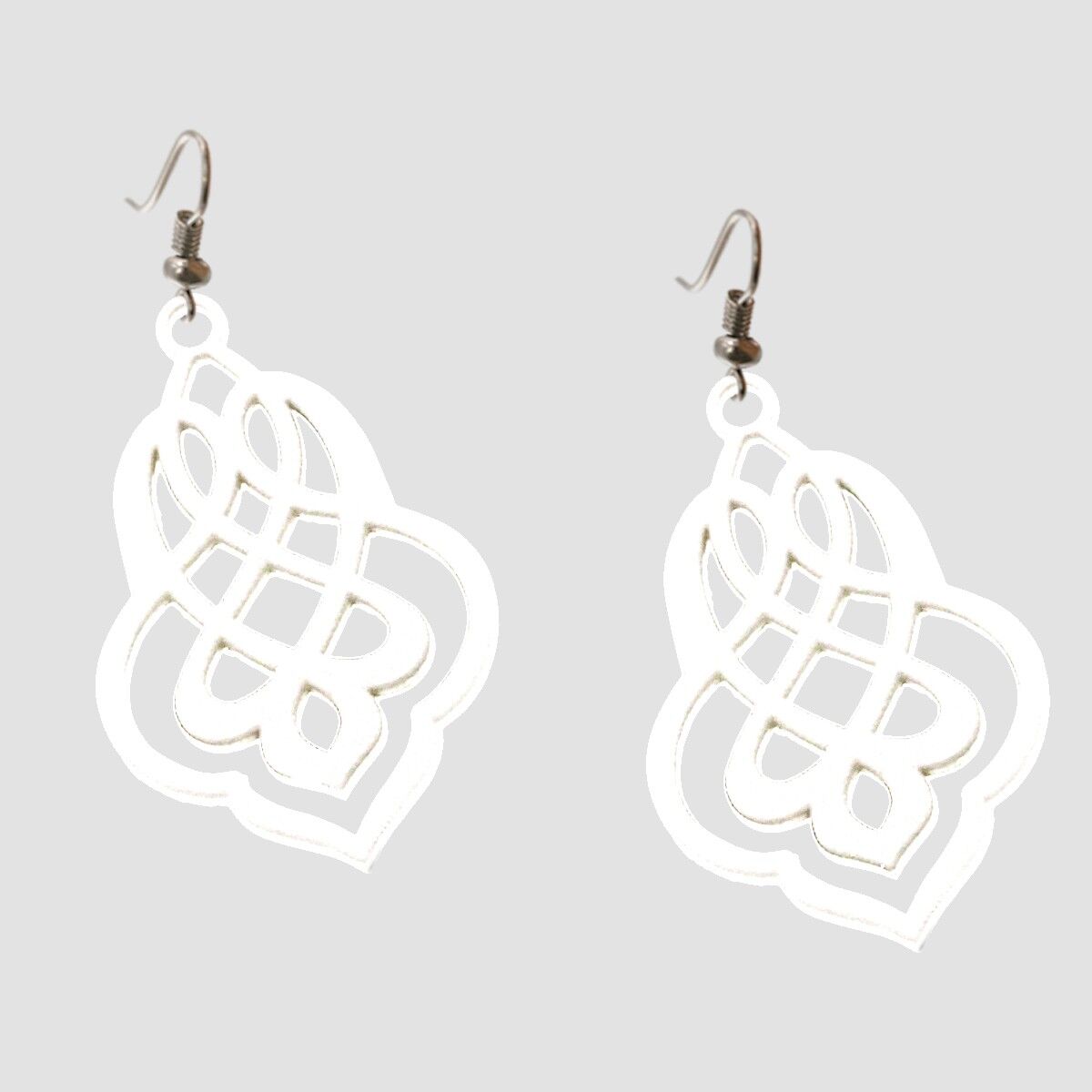 Orecchini arabeschi - bianchi