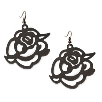 Boucles Rose japonaise - modèle rond 4