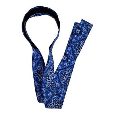 Boho blue bandana headband