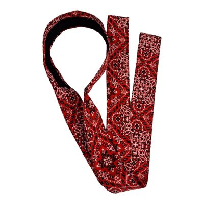 Red boho bandana headband