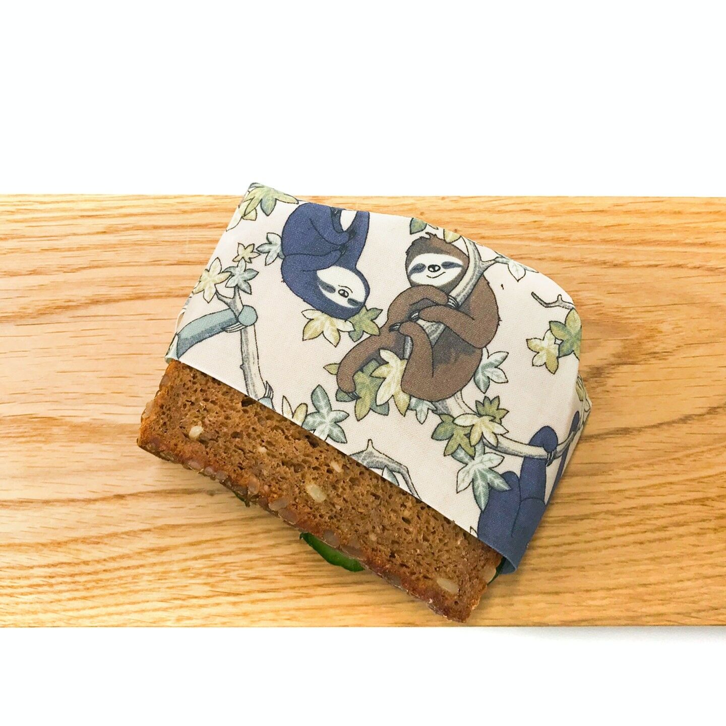 Faultiere - veganes Bienenwachstuch, 3 Größen S/M/L, für Kinder