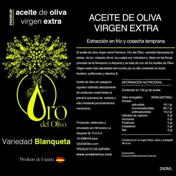 Blanqueted Early EVOO - 250 ml 4