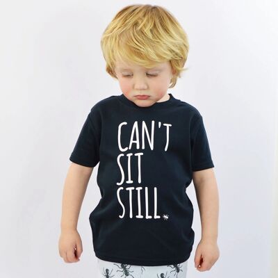 T-shirt per bambini non può stare fermo
