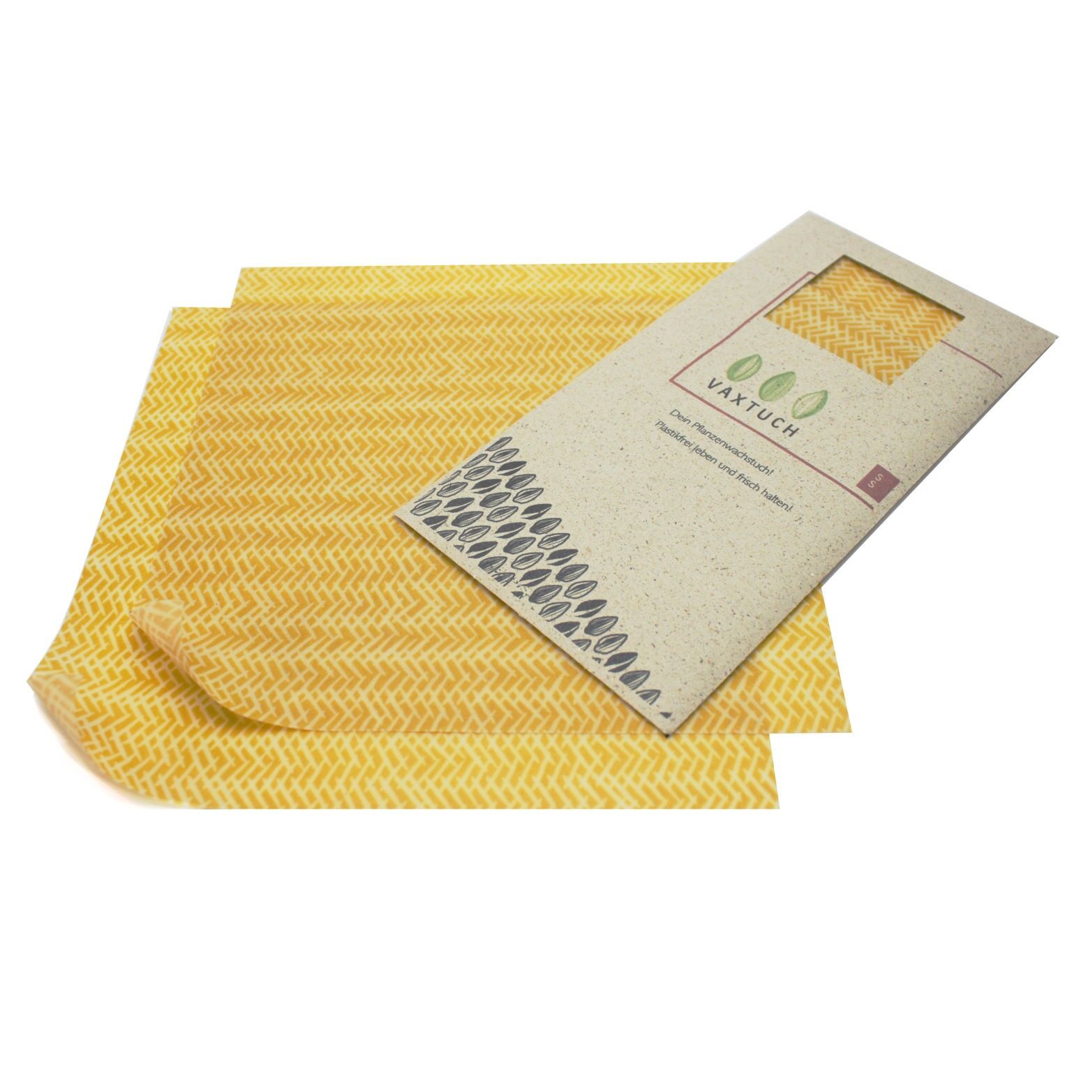 Vaxtuch - vegan, Doppel-Set Größe S - Corn