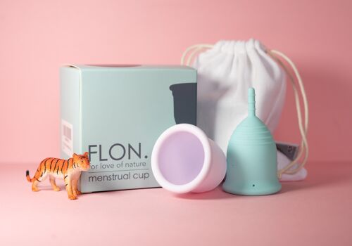Menstrual Cup Set - 2 cups (S&L) and Storage Pouch
