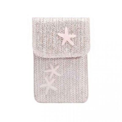 Beige Stars mobile shoulder bag