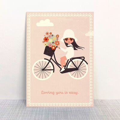 Postkarte Fahrrad