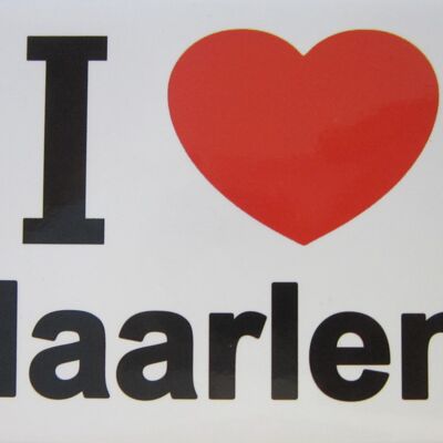 Imán de nevera I Love Haarlem