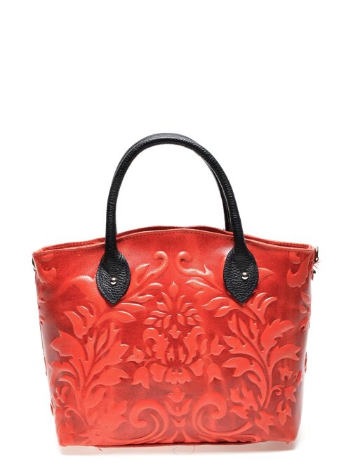 SS22 RC 8058_ROSSO_Top Handle Bag