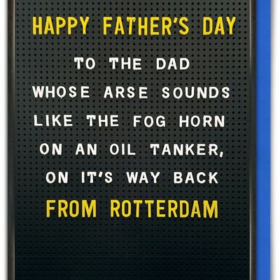 Funny Father's Day Card - Father's Day Fog Horn Arse