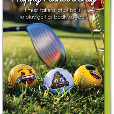 Funny Father's Day Card - Bad Golfer Father's Day