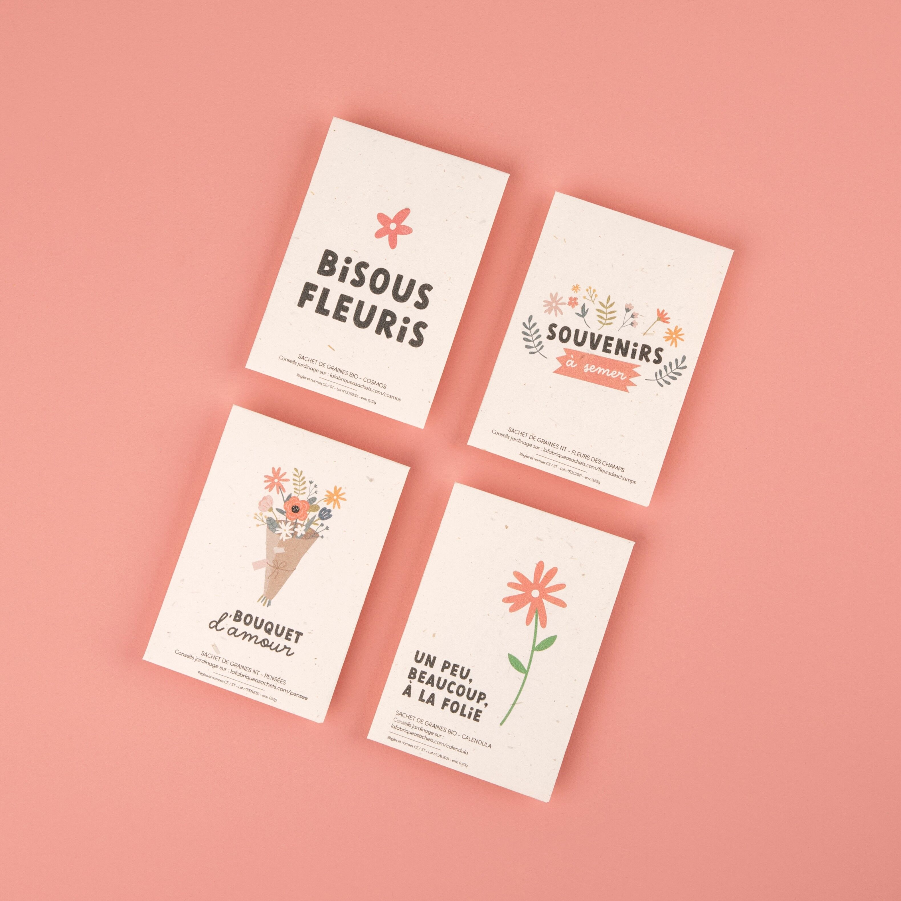 Un peu, beaucoup, à la folie - Sachet de graines de Calendula