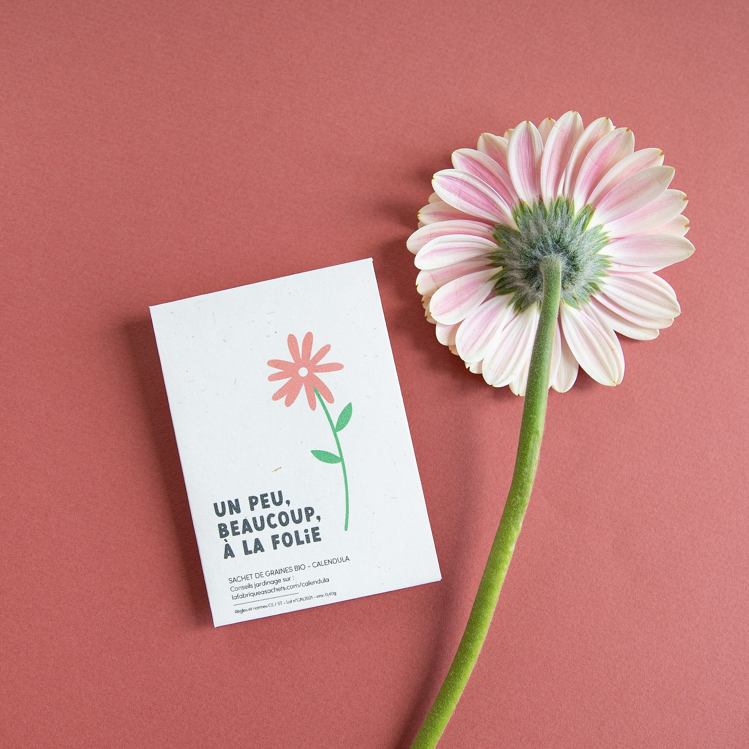Un peu, beaucoup, à la folie - Sachet de graines de Calendula