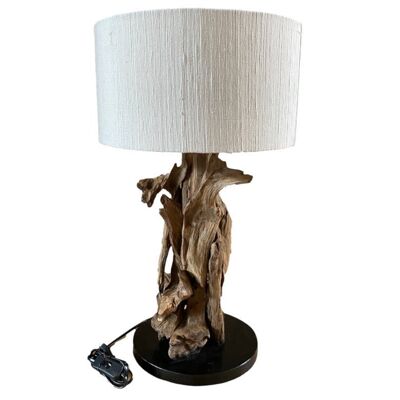 Wurzel Tischlampe IKAL XS | Höhe 62 cm inkl. Lampenschirm - Natur