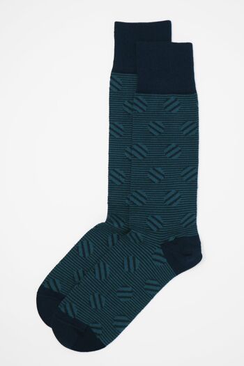 Chaussettes Homme Polka Stripe - Navy 2