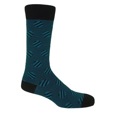 Polka Stripe Herren Socken - Sable