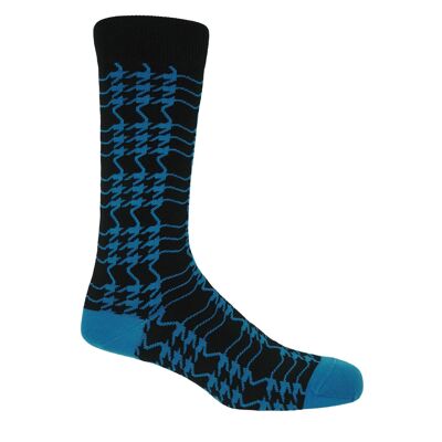 Houndstooth Men's Socks - Sable
