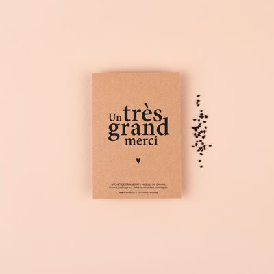 Un très grand merci - Sachet de graines de Nigelle