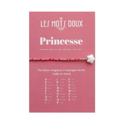 Bracciale codice morse per bambini: Princess