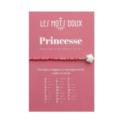 Children's morse code bracelet: Princess