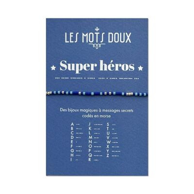 Kinderarmband Morsecode: Super Heroes