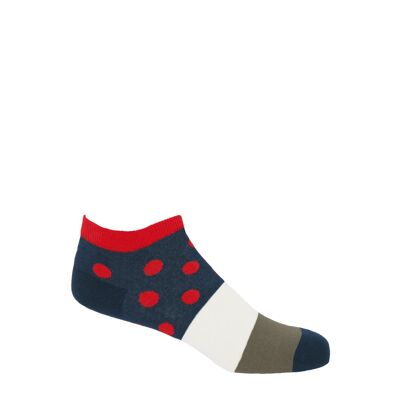 Mayfair Men's Trainer Socks - Scarlet