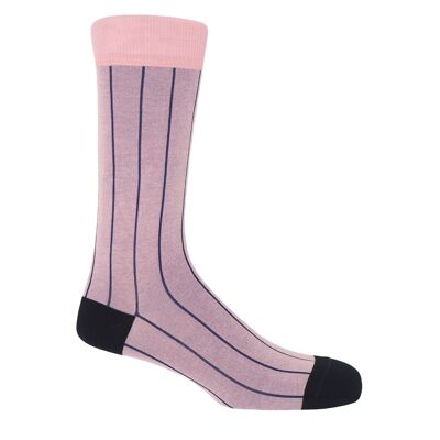 Calcetines Hombre Pin Stripe - Pink