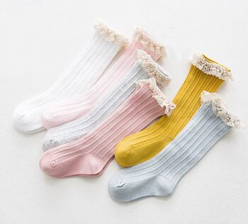 Chaussettes Laceby - rose 1