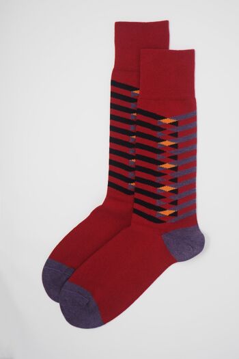 Chaussettes Homme Symmetry Bio - Rouge 2