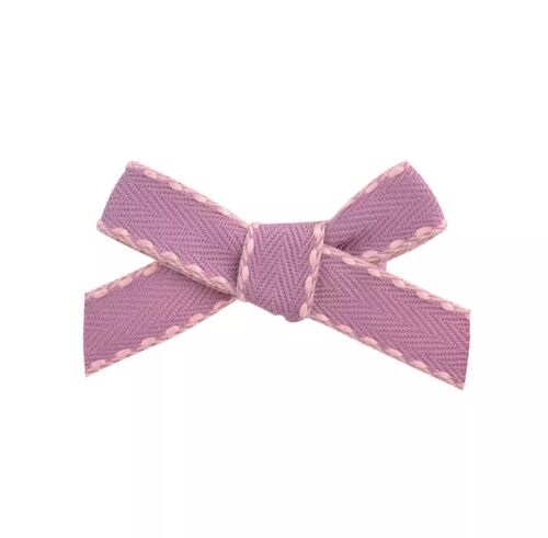 Herringbone Clip - Dark Pink