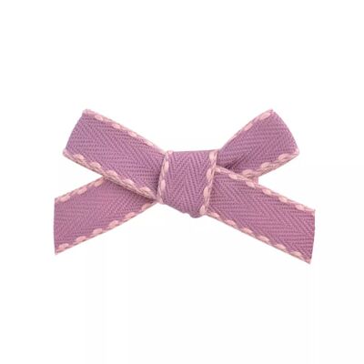 Herringbone Clip - Dark Pink