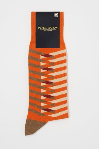 Chaussettes Homme Symmetry Organic - Orange 3