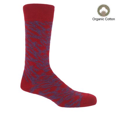 Pandemonium Organic Men's Socks - Red