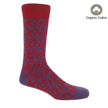 Chaussettes Homme Maelstrom Bio - Rouge 1