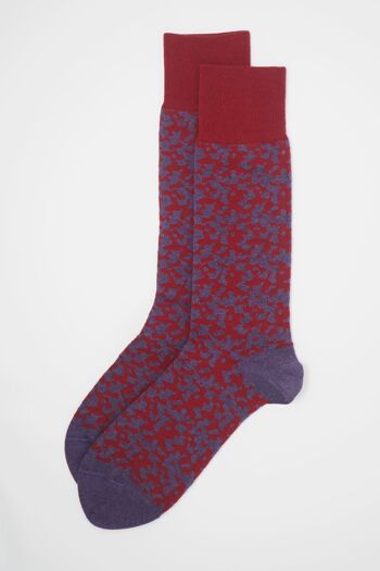 Chaussettes Homme Maelstrom Bio - Rouge 2
