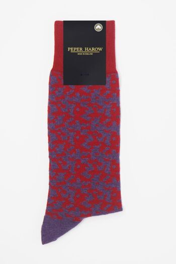 Chaussettes Homme Maelstrom Bio - Rouge 3